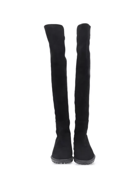 Cizme Stuart Weitzman din piele de căprioară negru
