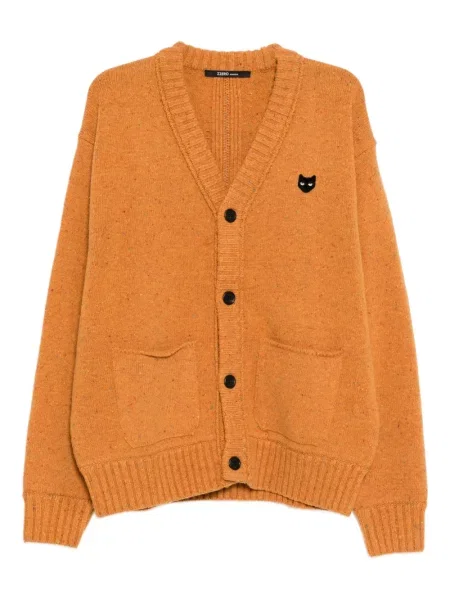 Cardigan Songzio cu broderie portocaliu