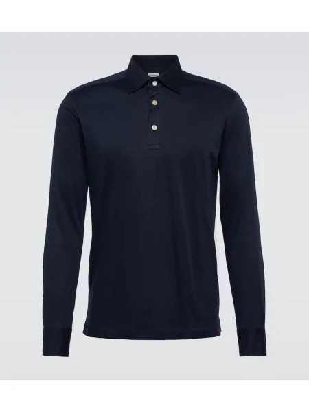 Poplínové polotričko Kiton modré