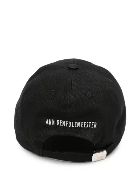 Șapcă Ann Demeulemeester cu broderie negru