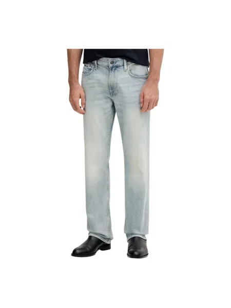 Jeansy straight leg Guess niebieskie