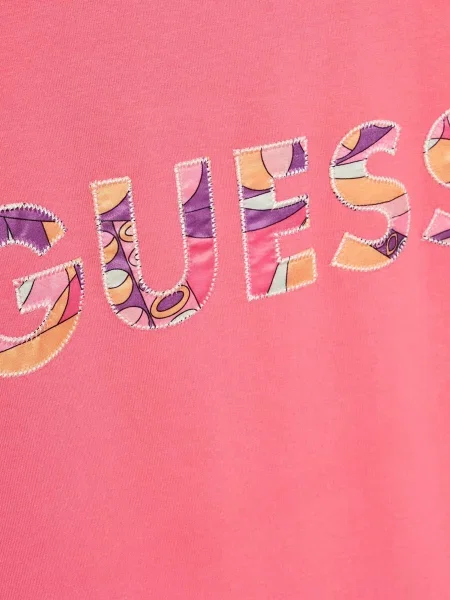 Дитяча Сукня міді GUESS Kids рожевий