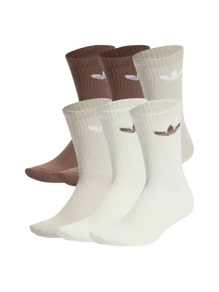 ADIDAS ORIGINALS Șosete Trefoil Cushion bej / maro / maro deschis alb