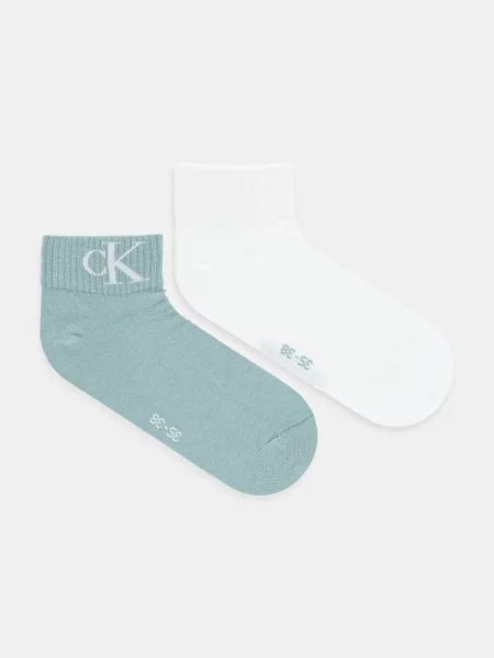 Чорапи Calvin Klein Jeans 2 чифта черно