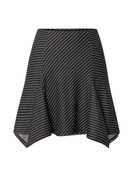 PIECES Suknja PCMELANIE crna bijela