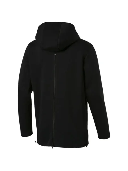 Lung hanorac cu glugă Puma negru
