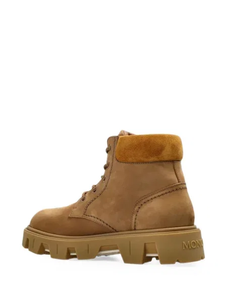Botine Moncler din piele de căprioară chunky
