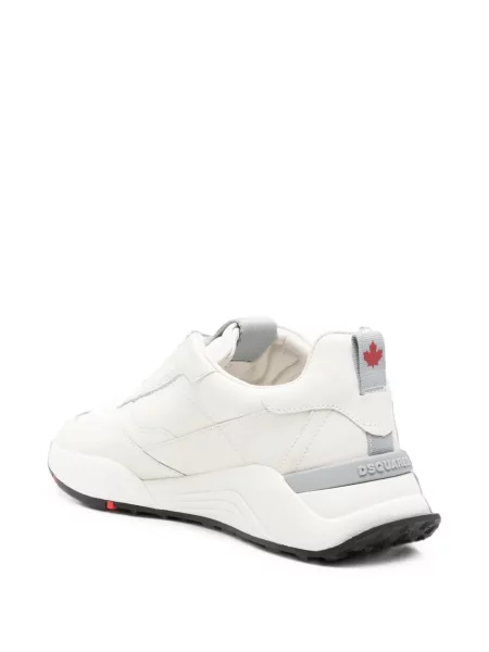 Sneakerși Dsquared2 cu autograf alb