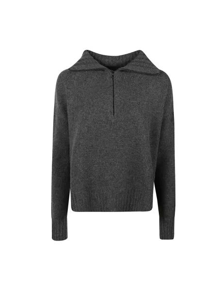 Sweter Max Mara z kaszmiru szary