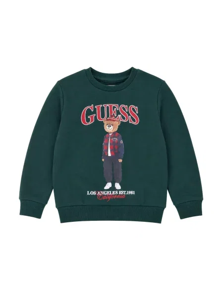 GUESS KIDS Mikina tmavě zelená