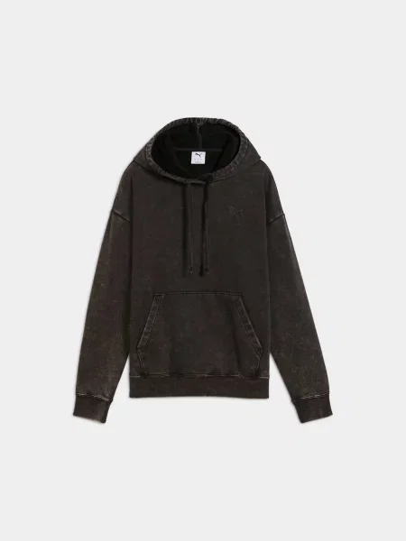 Худі PUMA Ess Elevated Wash Hoodie комбінований верх чорний