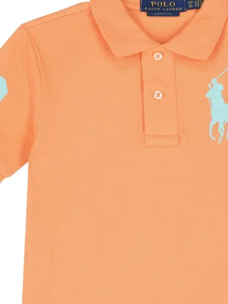 Koszulka polo dziecięca Polo Ralph Lauren pomarańczowa