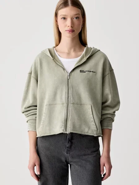 KARL LAGERFELD JEANS Pulover gri deschis verde