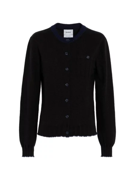 Cardigan Barrie cu nervuri negru