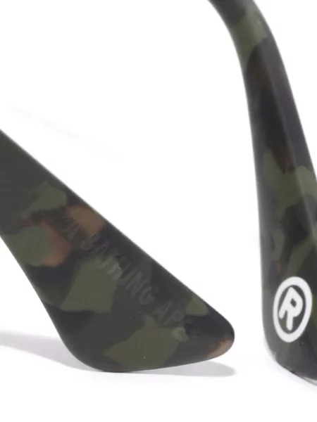 Ochelari de soare A Bathing Ape® cu model camuflaj verde