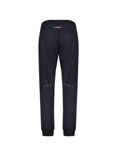 Pantaloni Ea7 Emporio Armani cu imagine alergare albastru