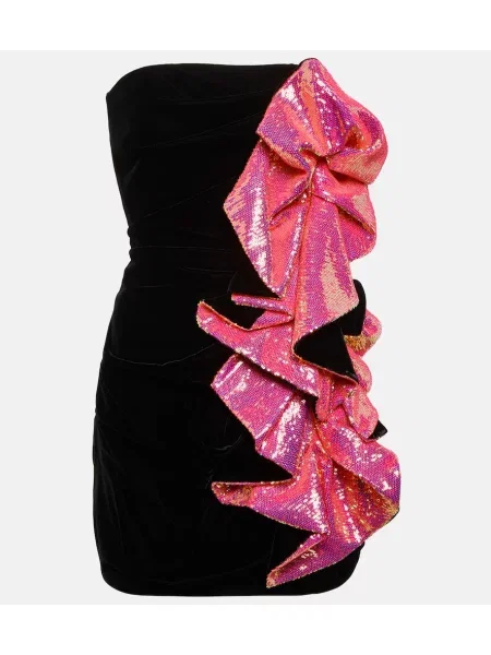 Sukienka Alexandre Vauthier bez ramiączek czarna