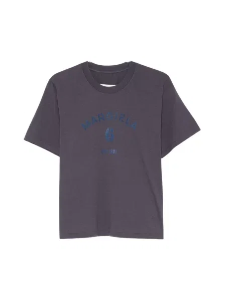 Koszulka Mm6 Maison Margiela z logo niebieska