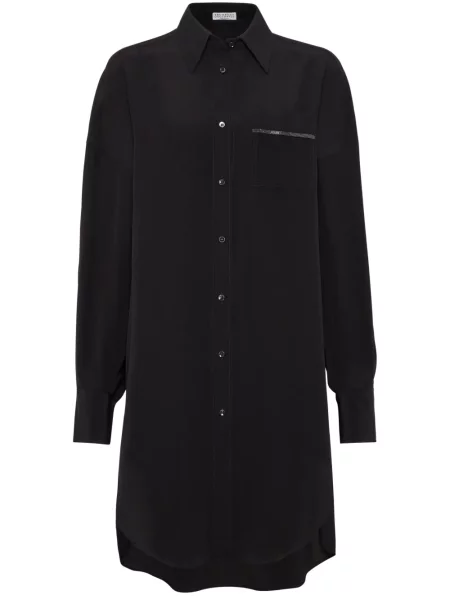 Lung cămașă Brunello Cucinelli negru