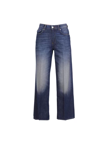 Szerokie jeansy Department Five niebieskie