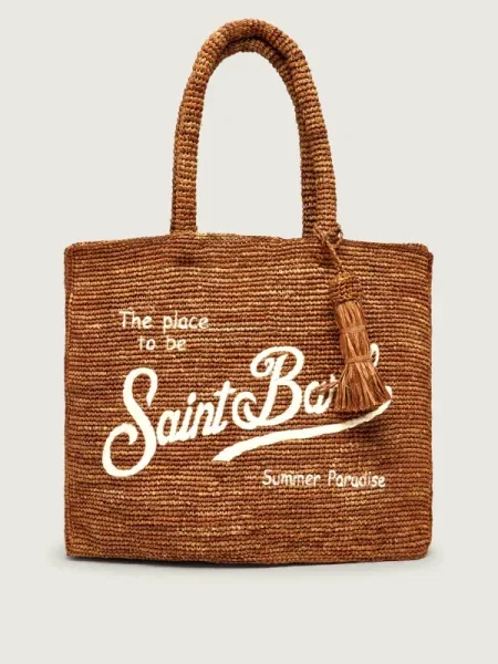 ST.Barth Geantă de plajă Vanity maro