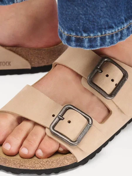 Birkenstock шльопанці нубукові Arizona Wire Buckle