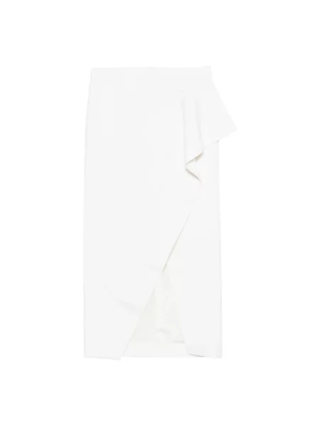 Spódnica midi Khaite do kolan biała