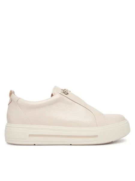 Sneakersy Caprice beżowe