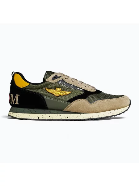 Мъжки обувки Buty Aeronautica Militare multicolor verde/taupe/nero