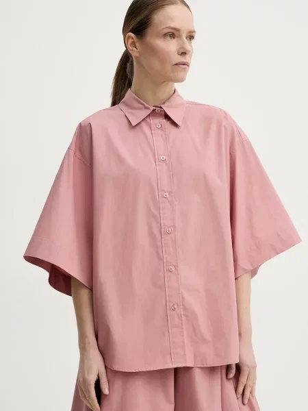 Remain camasa din femei cu guler clasic relaxed portocaliu