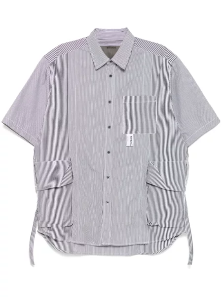 Pruhovaná košile Musium Div. černá