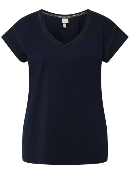 Ulla Popken Tricou marin albastru