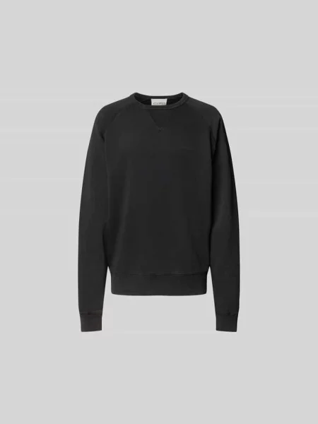 Bluza z prążkowanymi wykończeniami Closed czarna