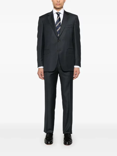 Costum Canali de lână de costum albastru