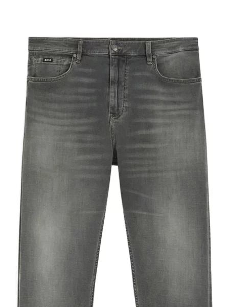 Blugi drepți Boss stretch gri