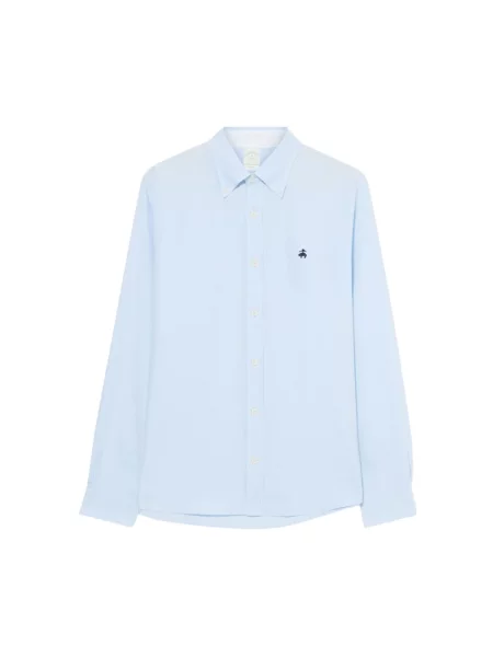 Koszula Brooks Brothers z twillu niebieska