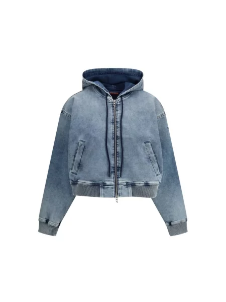 Kurtka jeansowa Diesel niebieska