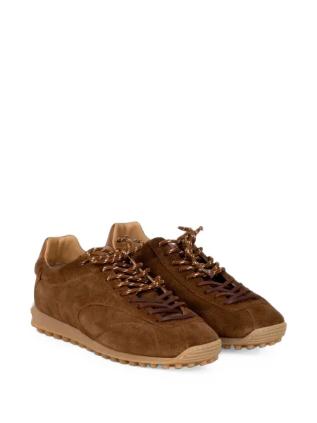 Sneakerși Stokton din piele de căprioară maro