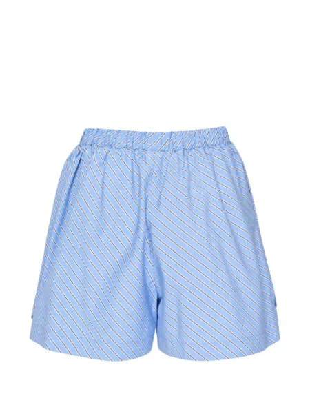 Pantaloni scurți Msgm cu dungi albastru