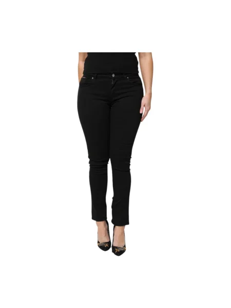 Skinny jeansy skinny Dolce And Gabbana czarne