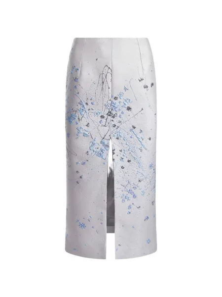 Spódnica midi Mia Peculiar do kolan szara