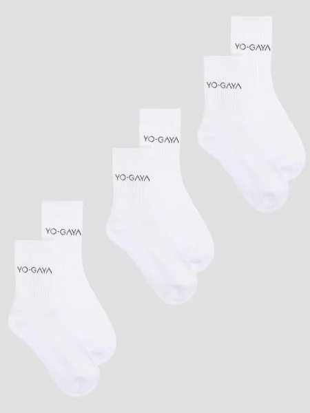 YO-GAYA Športové ponožky Socks biela