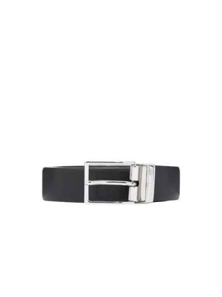 Emporio Armani pasek dwustronny czarny