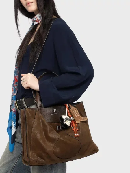 Замшева сумка Zadig&voltaire коричнева