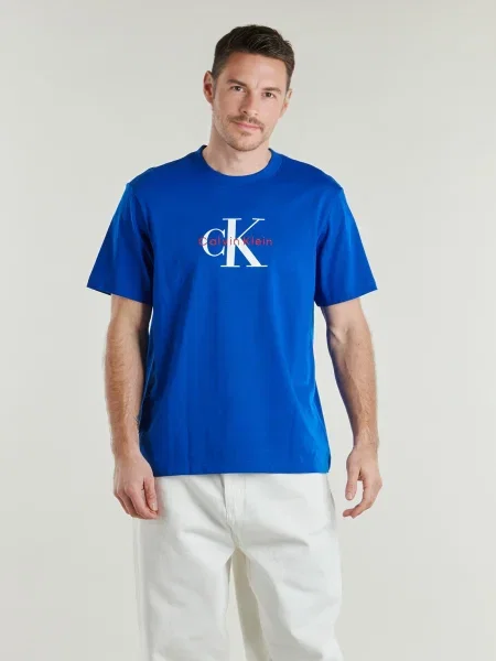 Tricou Calvin Klein Jeans albastru