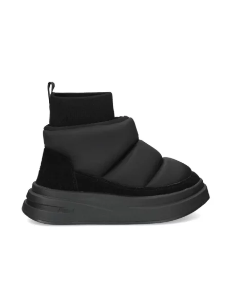Ocieplane buty do kostki Ash skórzane czarne