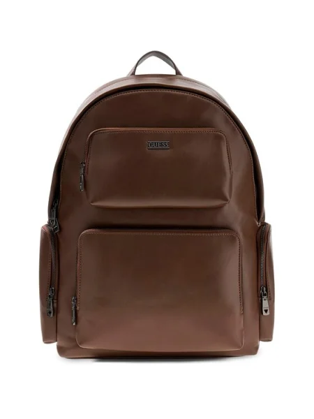 Раница Guess BOSTON голям с изчистен дизайн HMBOCA кафяво