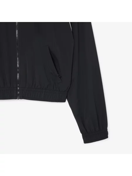 Lacoste Sportowa Kurtka Wodoodporna Z Kontrastowym Wykończeniem czarna