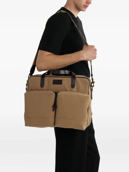 Ochelari de soare Polo Ralph Lauren cu broderie din piele maro