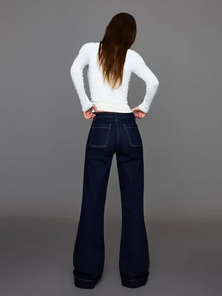 Bershka Jeans bleumarin